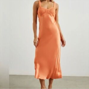 NWT 288$ Rails Laura Dress Papaya S